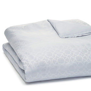 Hudson Park Ombre Tile Cotton Duvet Cover Silver Full/Queen